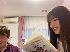 parupunten049p Seductive Japanese Temptress Kneels to Worship Thick Cock Passionately