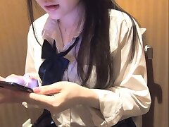 879tkjk5 Adorable Japanese Student's Deep Throat Mastery