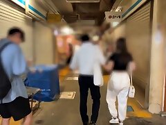 Tokyokeiban_9 Sizzling Japanese MILF Tempts Riders with Public Blowjob