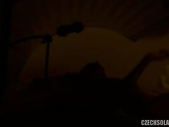 czech-solarium-6 Passionate Night-Hot Chick and Hung Stud's Intense Encounter