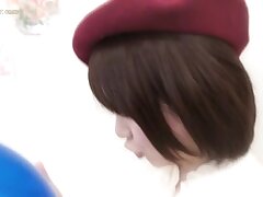 ONH04 Sensual Hairy Babe Thrills with Dildo and Big Tits Delight